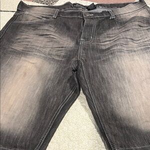 Men's Black Denim Shorts